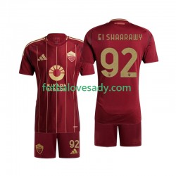 AS Řím Stephan El Shaarawy 92 Děti Fotbalový dres Domácí 2024-2025 Krátký rukáv