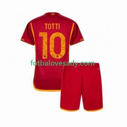 AS Řím Totti 10 Děti Fotbalový dres Domácí 2023-2024 Krátký rukáv