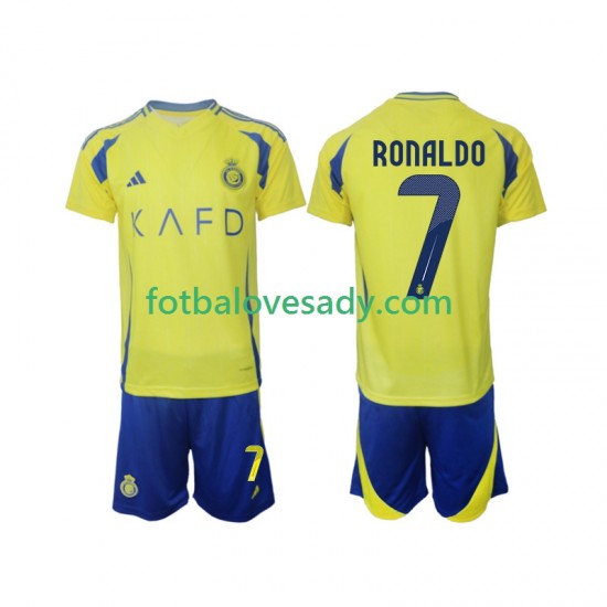 Al-Nassr Cristiano Ronaldo 7 Děti Fotbalový dres Domácí 2024-2025 Krátký rukáv