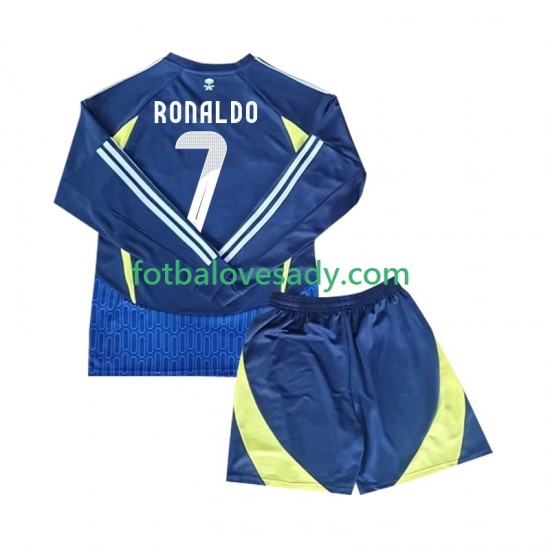 Al-Nassr Cristiano Ronaldo 7 Děti Fotbalový dres Venkovní 2024-2025 Dlouhý rukáv