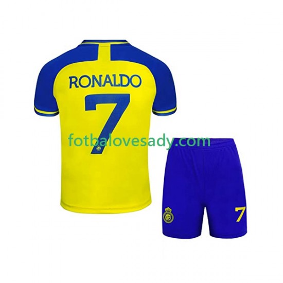 Al-Nassr Ronaldo 7 Děti Fotbalový dres Domácí 2022-2023 Krátký rukáv