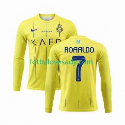 Al-Nassr Ronaldo 7 Muži Fotbalový dres Domácí 2023-2024 Dlouhý rukáv