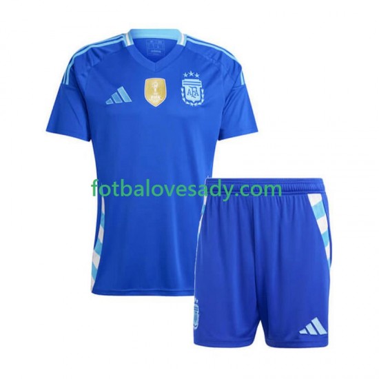Argentina Copa America 2024 Děti Fotbalový dres Venkovní Krátký rukáv