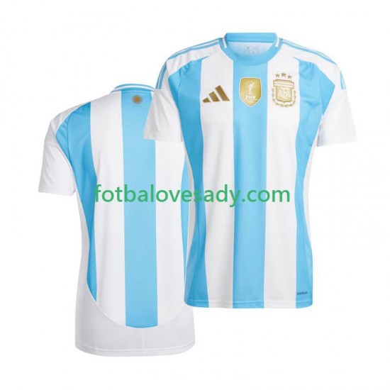 Argentina Copa America 2024 Muži Fotbalový dres Domácí Krátký rukáv
