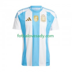 Argentina Copa America 2024 Muži Fotbalový dres Domácí Krátký rukáv