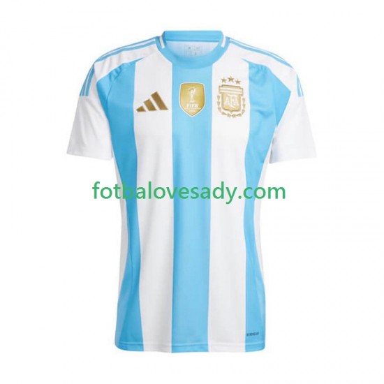 Argentina Copa America 2024 Muži Fotbalový dres Domácí Krátký rukáv