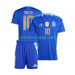 Argentina Lionel Messi 10 Copa America 2024 Děti Fotbalový dres Venkovní Krátký rukáv
