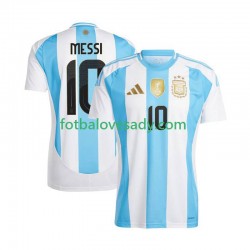 Argentina Lionel Messi 10 Copa America 2024 Muži Fotbalový dres Domácí Krátký rukáv