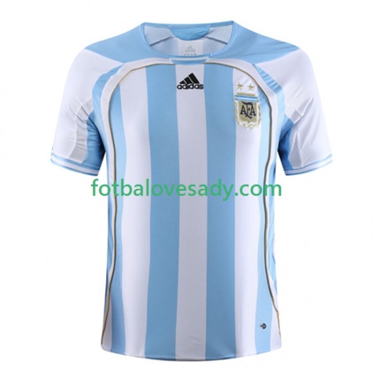 Argentina Retro 2006 Muži Fotbalový dres Domácí Krátký rukáv