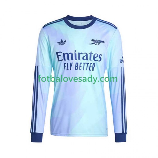 Arsenal Muži Fotbalový dres Třetí 2024-2025 Dlouhý rukáv