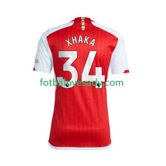 Arsenal Xhaka 34 Muži Fotbalový dres Domácí 2023-2024 Krátký rukáv