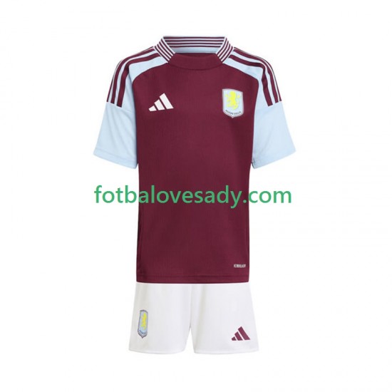Aston Villa Děti Fotbalový dres Domácí 2024-2025 Krátký rukáv