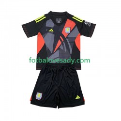Aston Villa Brankář Děti Fotbalový dres Venkovní 2024-2025 Krátký rukáv