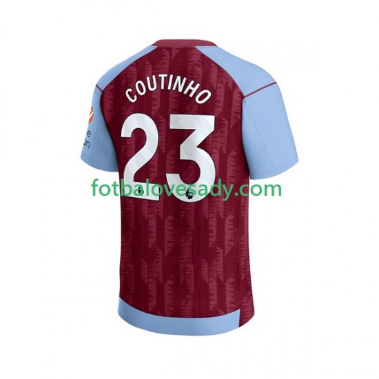 Aston Villa Philippe Coutinho 23 Muži Fotbalový dres Domácí 2023-2024 Krátký rukáv