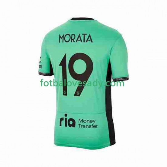 Atlético Madrid 2 Alvaro Morata 19 Muži Fotbalový dres Třetí 2023-2024 Krátký rukáv