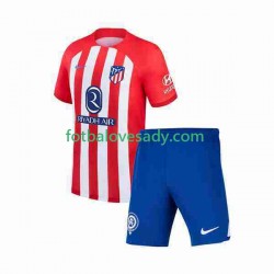 Atlético Madrid 2 Děti Fotbalový dres Domácí 2023-2024 Krátký rukáv