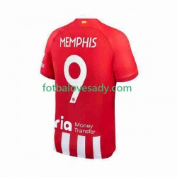 Atlético Madrid 2 Memphis Depay 9 Muži Fotbalový dres Domácí 2023-2024 Krátký rukáv