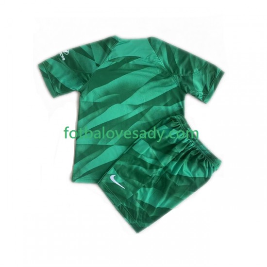 Atlético Madrid Brankář Děti Fotbalový dres Venkovní 2023-2024 Krátký rukáv