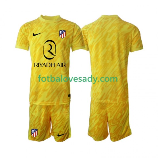 Atlético Madrid Brankář Děti Fotbalový dres Třetí 2024-2025 Krátký rukáv