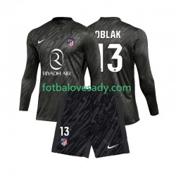 Atlético Madrid Brankář Jan Oblak 13 Děti Fotbalový dres Domácí 2024-2025 Dlouhý rukáv