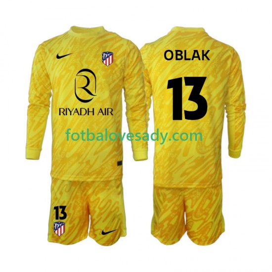 Atlético Madrid Brankář Jan Oblak 13 Děti Fotbalový dres Třetí 2024-2025 Dlouhý rukáv