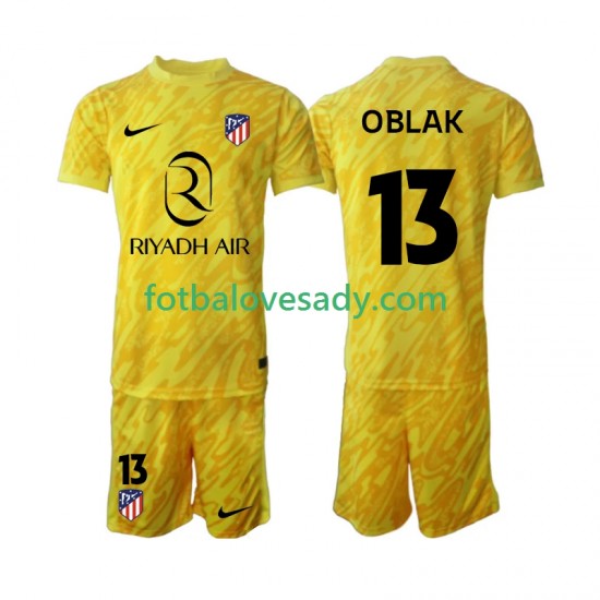 Atlético Madrid Brankář Jan Oblak 13 Děti Fotbalový dres Třetí 2024-2025 Krátký rukáv