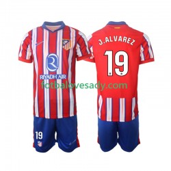 Atlético Madrid J.Alvarez 19 Děti Fotbalový dres Domácí 2024-2025 Krátký rukáv