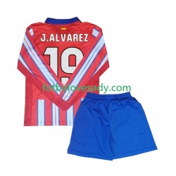 Atlético Madrid Julian Alvarez 19 Děti Fotbalový dres Domácí 2024-2025 Dlouhý rukáv