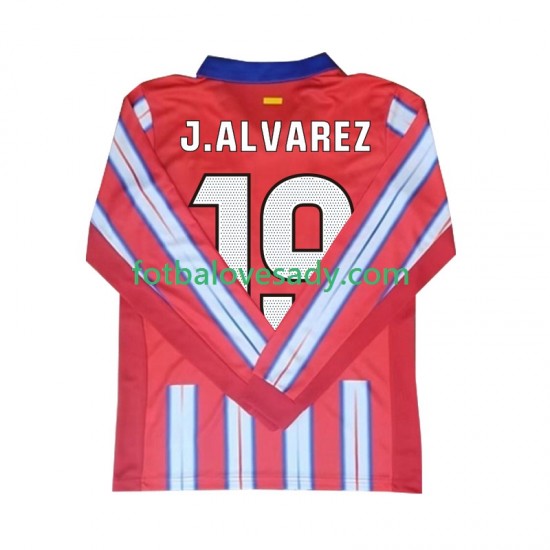 Atlético Madrid Julian Alvarez 19 Muži Fotbalový dres Domácí 2024-2025 Dlouhý rukáv