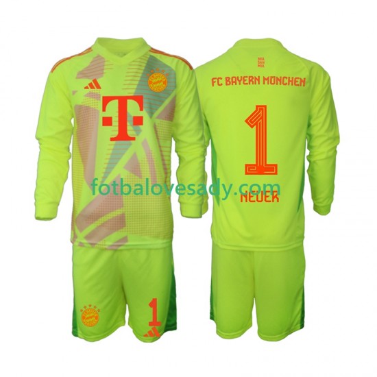 FC Bayern Mnichov Brankář Manuel Neuer 1 Děti Fotbalový dres Domácí 2024-2025 Dlouhý rukáv