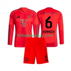 FC Bayern Mnichov Joshua Kimmich 6 Děti Fotbalový dres Domácí 2024-2025 Dlouhý rukáv