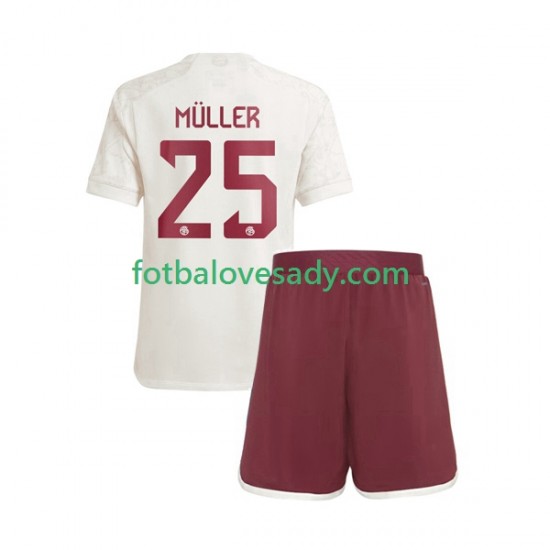 FC Bayern Mnichov Thomas Muller 25 Děti Fotbalový dres Třetí 2023-2024 Krátký rukáv