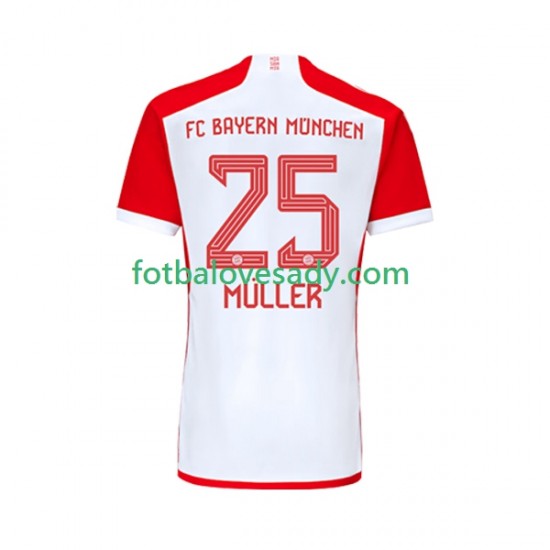 FC Bayern Mnichov Thomas Muller 25 Muži Fotbalový dres Domácí 2023-2024 Krátký rukáv