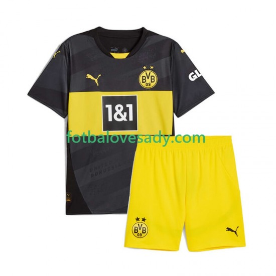 Borussia Dortmund Děti Fotbalový dres Venkovní 2024-2025 Krátký rukáv