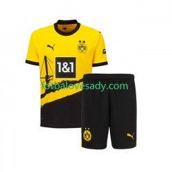 Borussia Dortmund Děti Fotbalový dres Domácí 2023-2024 Krátký rukáv