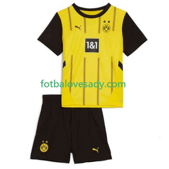 Borussia Dortmund Děti Fotbalový dres Domácí 2024-2025 Krátký rukáv