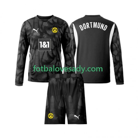 Borussia Dortmund Brankář Děti Fotbalový dres Čtvrtý 2024-2025 Dlouhý rukáv