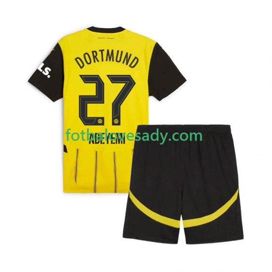 Borussia Dortmund Karim Adeyemi 27 Děti Fotbalový dres Domácí 2024-2025 Krátký rukáv
