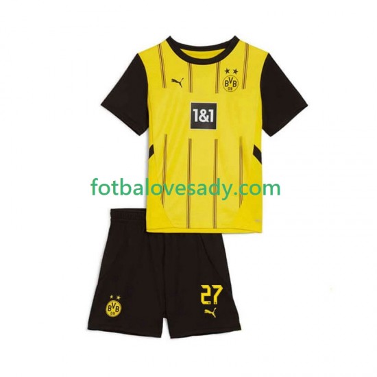 Borussia Dortmund Karim Adeyemi 27 Děti Fotbalový dres Domácí 2024-2025 Krátký rukáv
