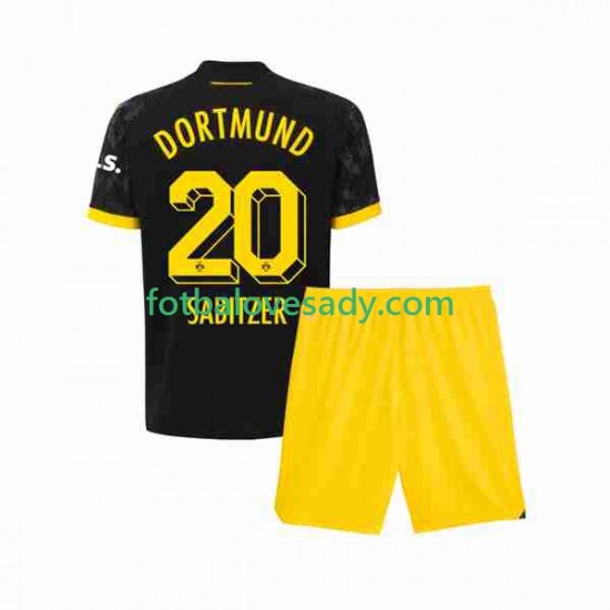 Borussia Dortmund Marcel Sabitzer 20 Děti Fotbalový dres Venkovní 2023-2024 Krátký rukáv
