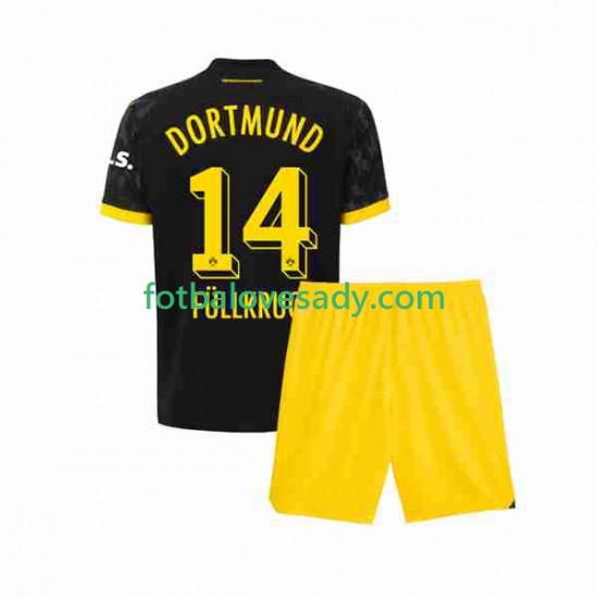 Borussia Dortmund Niclas Fullkrug 14 Děti Fotbalový dres Venkovní 2023-2024 Krátký rukáv