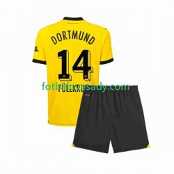 Borussia Dortmund Niclas Fullkrug 14 Děti Fotbalový dres Domácí 2023-2024 Krátký rukáv