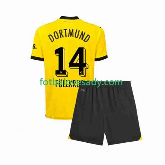 Borussia Dortmund Niclas Fullkrug 14 Děti Fotbalový dres Domácí 2023-2024 Krátký rukáv
