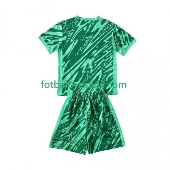 Brazílie Zelená Brankář 2024 Děti Fotbalový dres Třetí Krátký rukáv