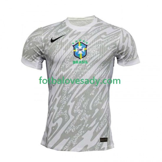 Brazílie Brankář Copa America 2024 Muži Fotbalový dres Domácí Krátký rukáv