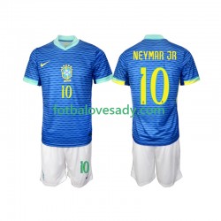 Brazílie Neymar JR 10 2024 Děti Fotbalový dres Venkovní Krátký rukáv
