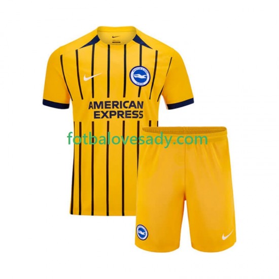 Brighton Hove Albion Děti Fotbalový dres Venkovní 2024-2025 Krátký rukáv
