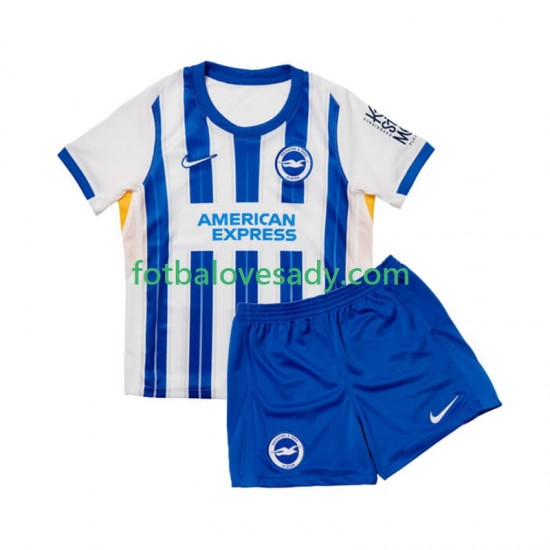 Brighton Hove Albion Děti Fotbalový dres Domácí 2024-2025 Krátký rukáv