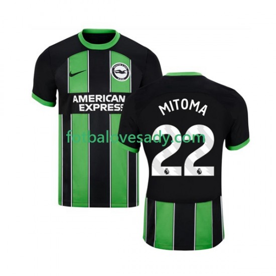 Brighton Hove Albion Mitoma 22 Muži Fotbalový dres Venkovní 2023-2024 Krátký rukáv