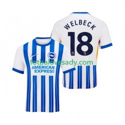 Brighton Hove Albion WELBECK 18 Muži Fotbalový dres Domácí 2024-2025 Krátký rukáv